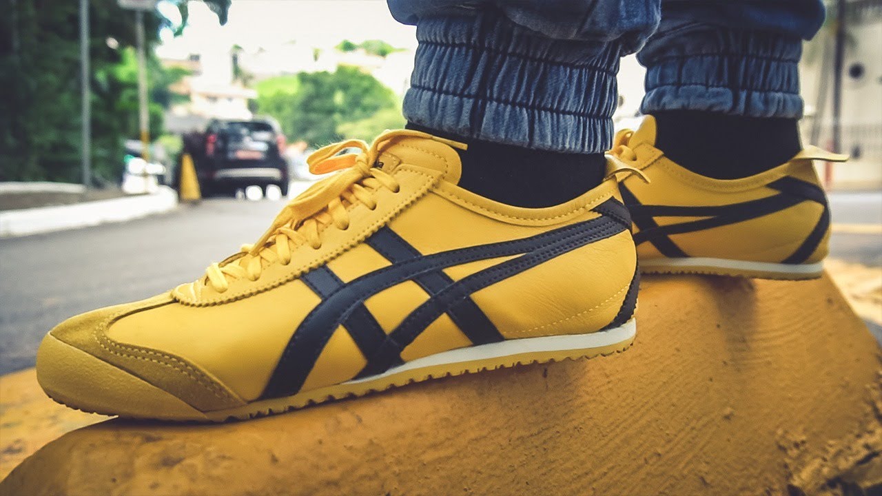 Onitsuka Tiger желтые кроссовки