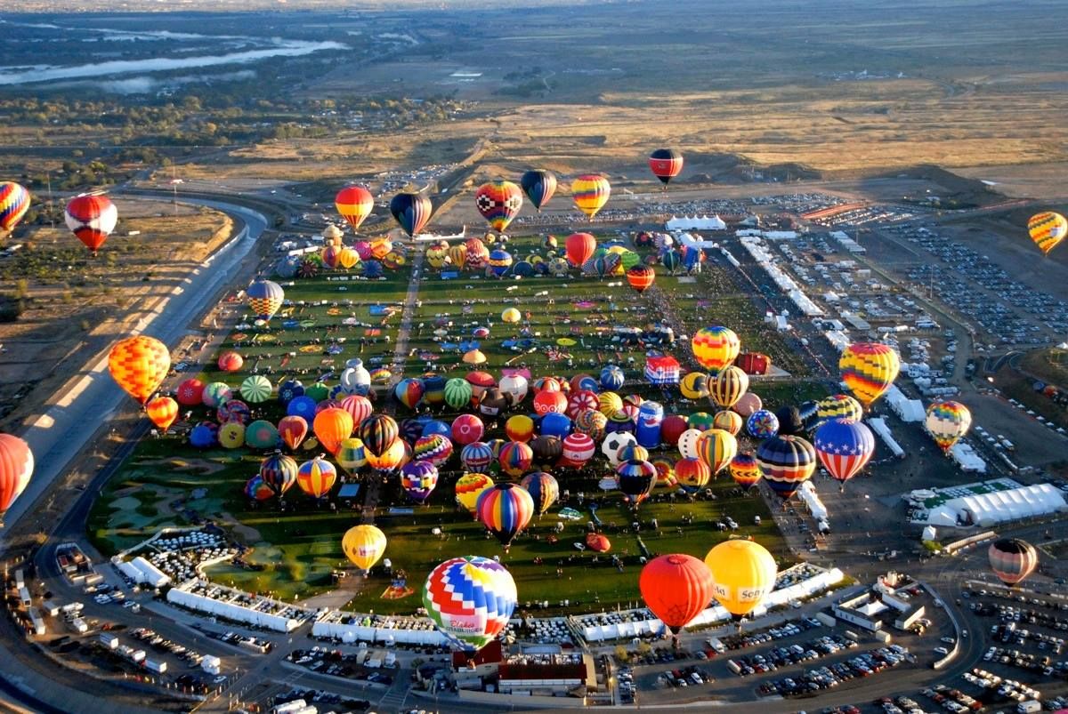 фестиваль воздушных шаров в Альбукерке